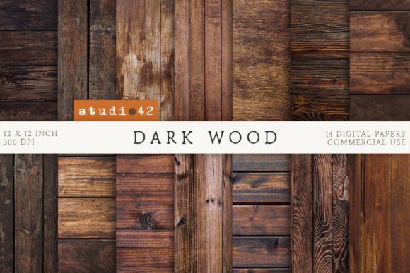 Download Dark Wood Textures Digital Papers - Text Collection
